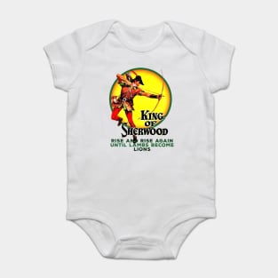 Robin Hood King of Sherwood Comic Book Style Baby Bodysuit